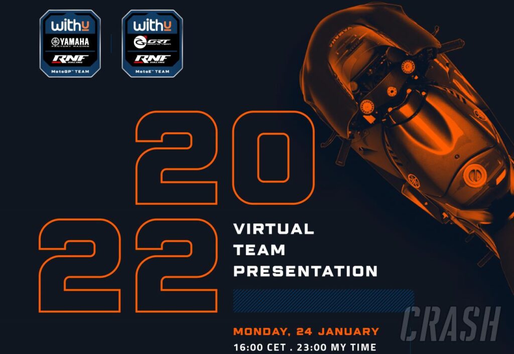 WATCH: 2022 WithU RNF Yamaha MotoGP launch - LIVE!  |  MotoGP