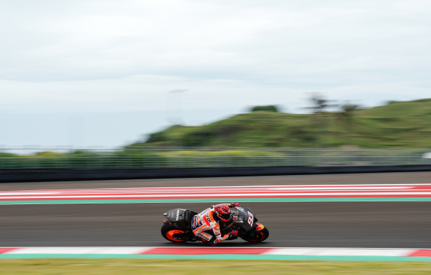 Marquez second as pace heats up in Indonesia