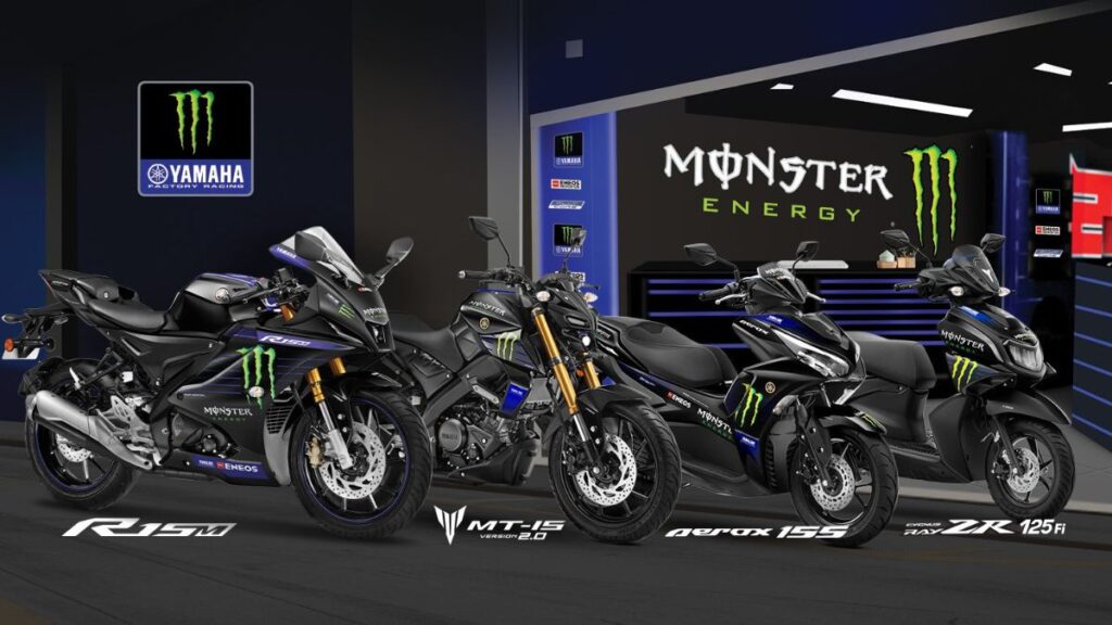 Yamaha launches Monster Energy Moto GP Edition bikes, scooters starting at Rs 87,330