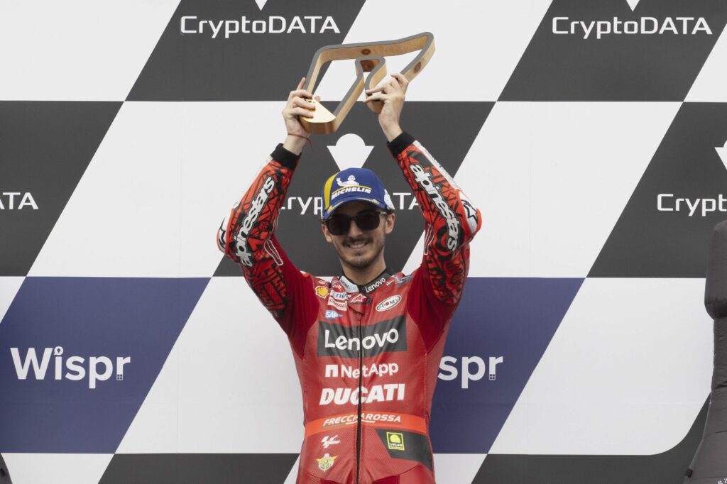 Bagnaia learns from mistakes to seal third-straight victory in Austria