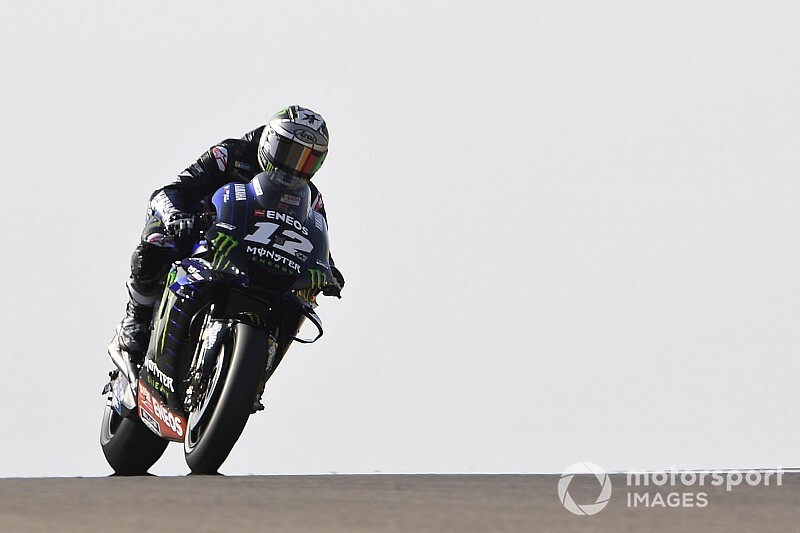 Vinales leads Rossi in FP2