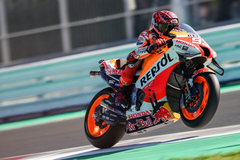 Marc Marquez rides the RC213V again