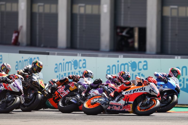 Espargaro takes point as Marquez falls during dramatic Aragon GP