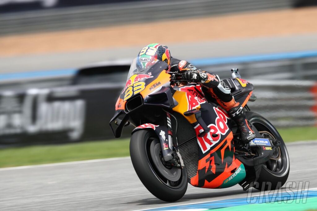 Thai MotoGP: Brad Binder: 'Brake pads opened because of shaking, lost two laps, frustrating' |  MotoGP