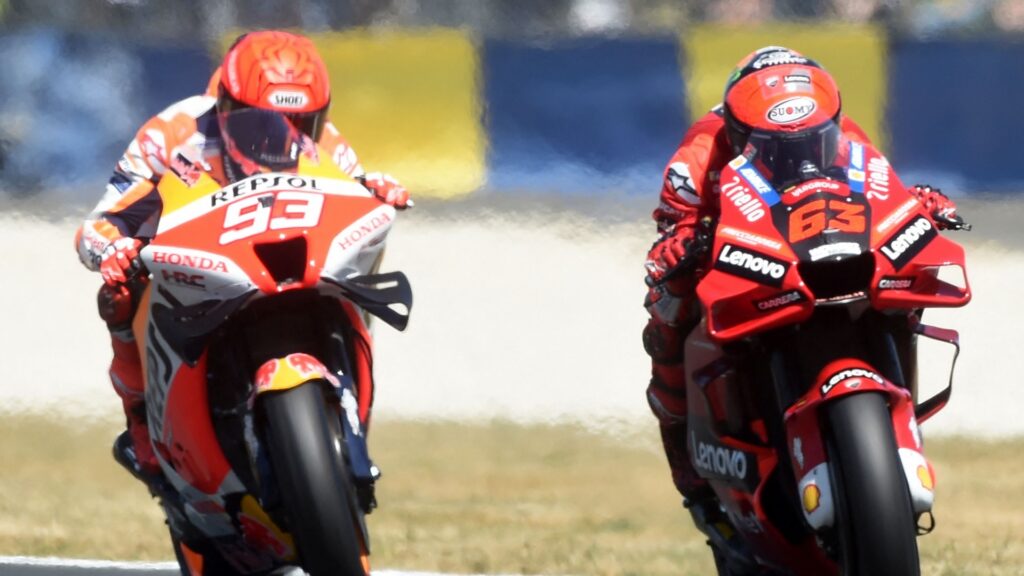 MotoGP: Pecco Bagnaia's reaction goes to Marc Marquez