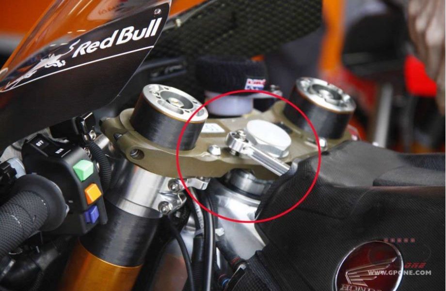 MotoGP – Honda testing electronic steering damper?