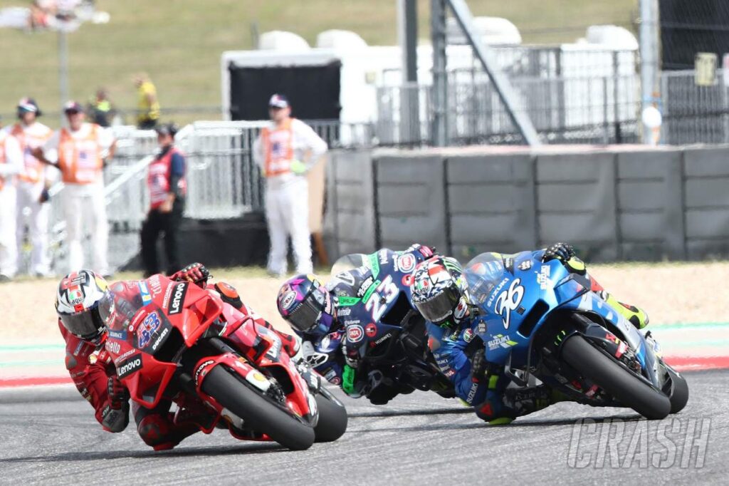 Austin MotoGP: Joan Mir sorry for Miller clash, but doesn't respect penalty |  MotoGP