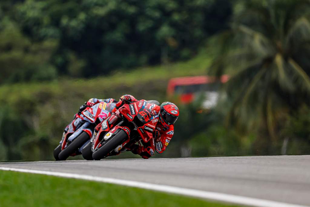 A Ducati MotoGP peer's theory on how Bastianini helped Bagnaia