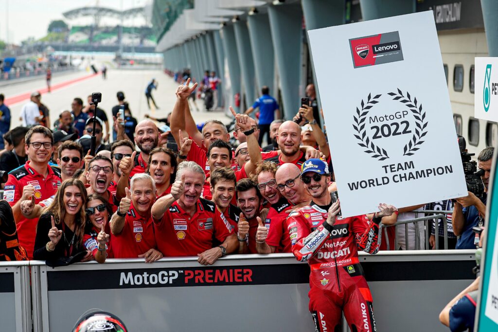 After winning the Constructors' title, Ducati lift team title; Battle for second place is on