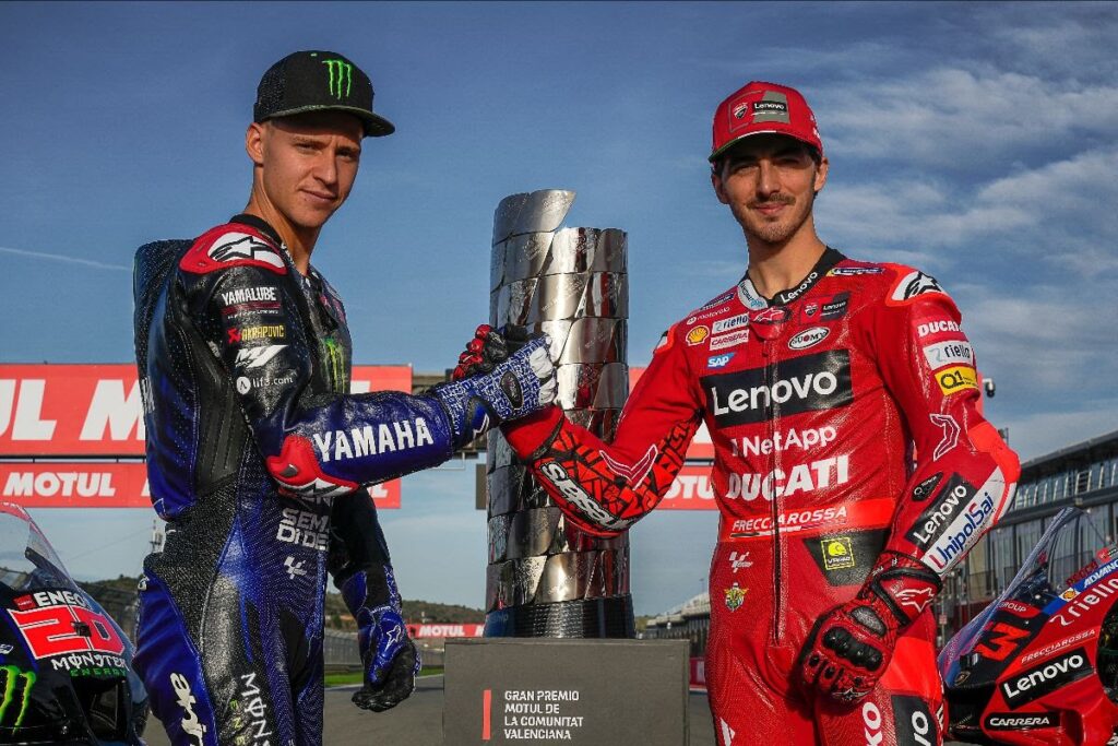 Pecco Bagnaia and Fabio Quartararo speak ahead of MotoGP decider