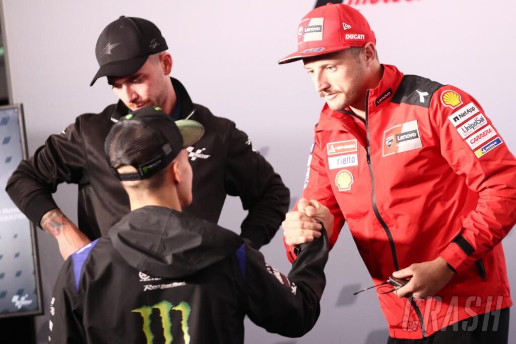Australian MotoGP: Jack Miller: 'Pressure is what goes into tyres, Fabio knows about that' |  MotoGP