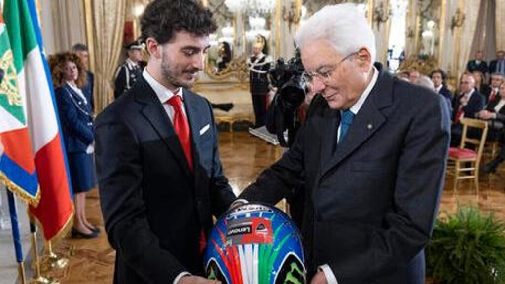 MotoGp, Pecco Bagnaia at the Qurinale from the president Mattarella