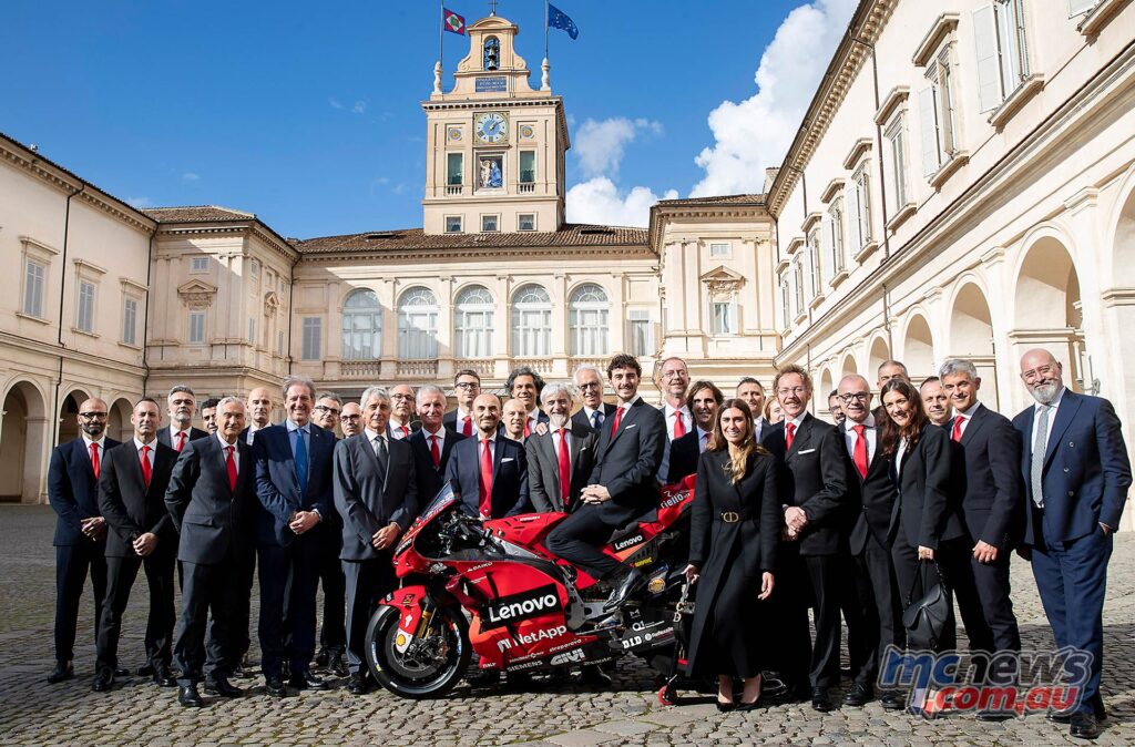 Pecco meets President in show of Italian pride with Ducati