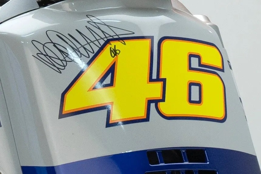 A motorcycle owned by Valentino Rossi is up for auction