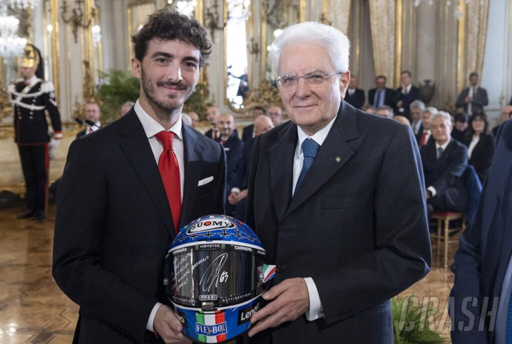 Italian President hosts MotoGP champion Francesco Bagnaia, Ducati |  MotoGP