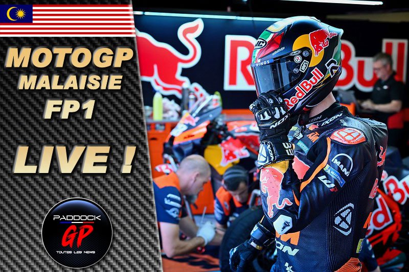 MotoGP Malaysia Sepang FP1 LIVE : Brad Binder comme l'éclair !