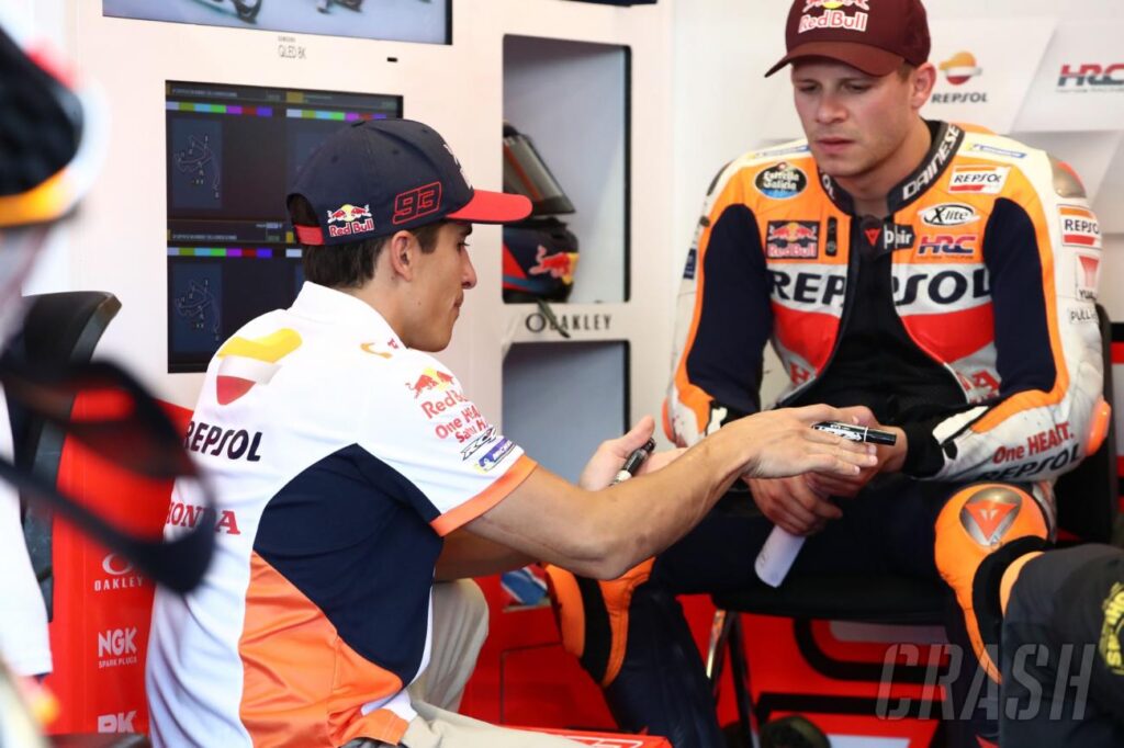 MotoGP: Marc Marquez: “If he's too slow he's not testing things like we want” |  MotoGP