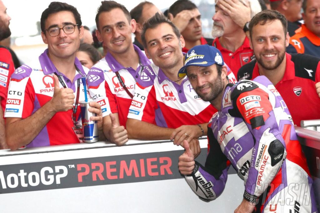 'I'll get my leathers!'  - Johann Zarco's surprise passenger ride on the Ducati MotoGP two-seater |  MotoGP