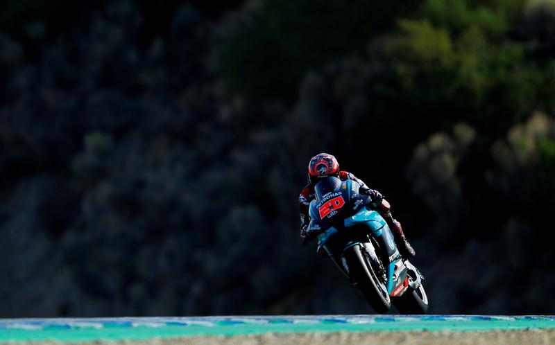 Quartararo takes pole at Spanish MotoGP, Rins injured in crash