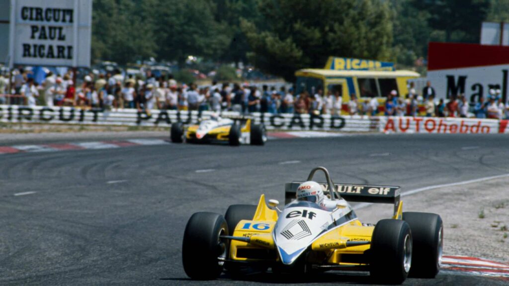 Team orders?  'No way!'  said René Arnoux as he seized home French GP win