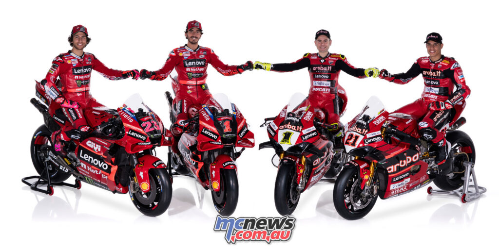 Alvaro Bautista and Michael Rinaldi - Aruba.it Racing Ducati