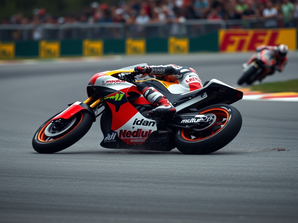 Marc Marquez crashes Turn11